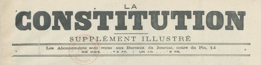 Photo (BnF / Gallica) de : La Constitution. Supplément illustré. Agen, [1881 ?-1882 ?]. ISSN 2124-3816.