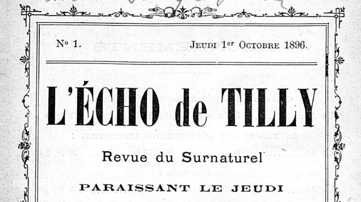 Photo (BnF / Gallica) de : L'Écho de Tilly. Tilly-sur-Seulles, 1896-1897. ISSN 2111-093X.