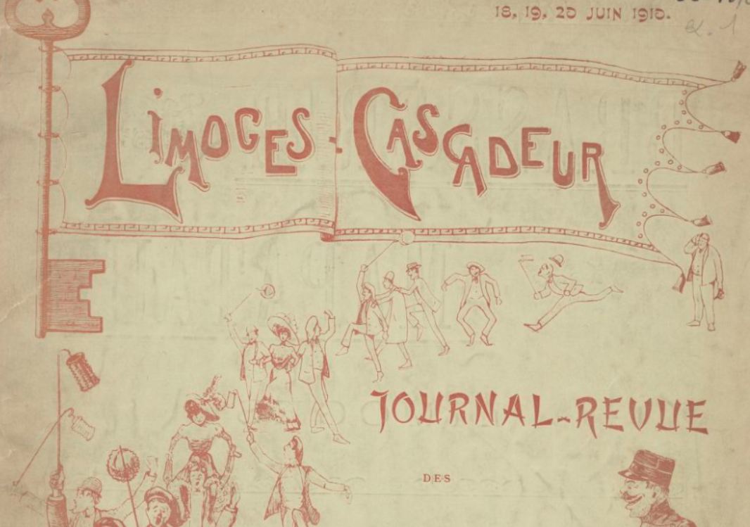 Photo (BnF / Gallica) de : Limoges-cascadeur. Limoges, 1910. ISSN 2271-2968.