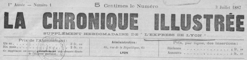 Photo (BnF / Gallica) de : La Chronique illustrée. Lyon, 1887. ISSN 2123-7964.