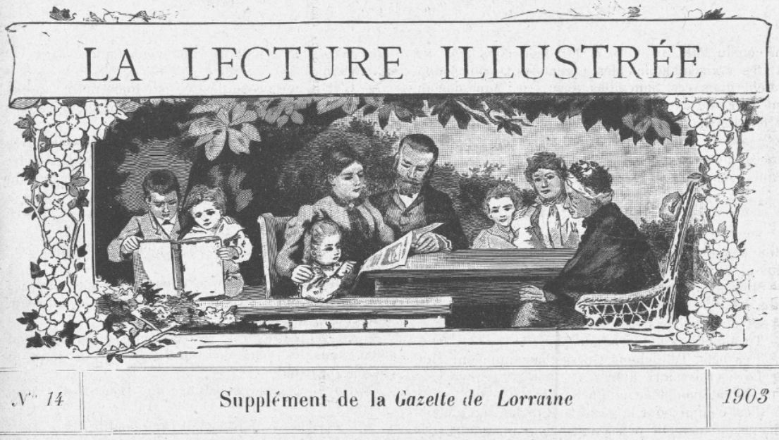 Photo (BnF / Gallica) de : La Lecture illustrée. [Metz], [1903 ?]. ISSN 1963-3408.