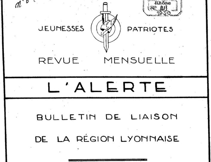 Photo (BnF / Gallica) de : L'Alerte. Lyon, 1929-1939. ISSN 2120-5574.