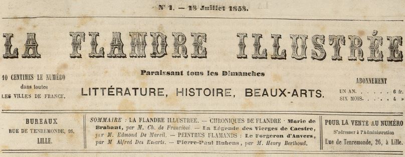 Photo (Médiathèque municipale Jean-Lévy (Lille)) de : La Flandre illustrée. Lille, 1858-1859. ISSN 2128-0975.