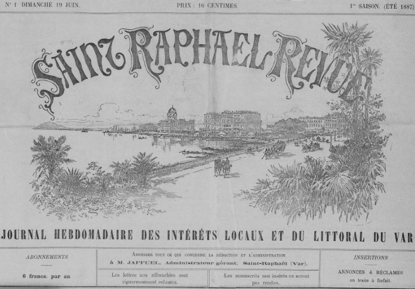 Photo (Var. Archives départementales) de : Saint-Raphaël-revue. Saint-Raphaël, 1887-1929. ISSN 2137-7081.