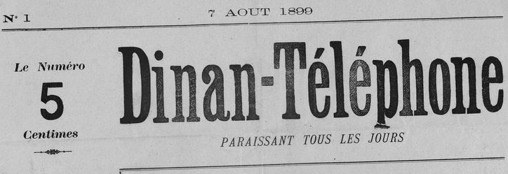 Photo (Côtes-d'Armor. Archives départementales) de : Dinan-téléphone. Dinan, 1899. ISSN 1963-7179.