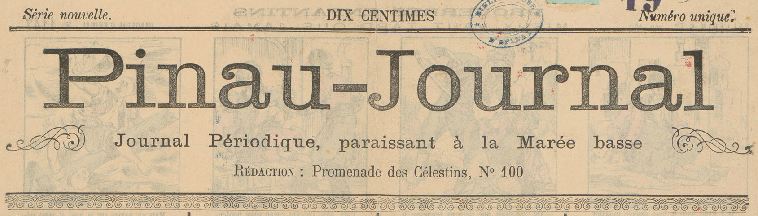 Photo (Bibliothèque intercommunale Épinal-Golbey) de : Pinau-journal. Épinal, 1897. ISSN 2134-9819.