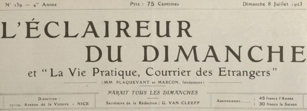Courrier le dimanche