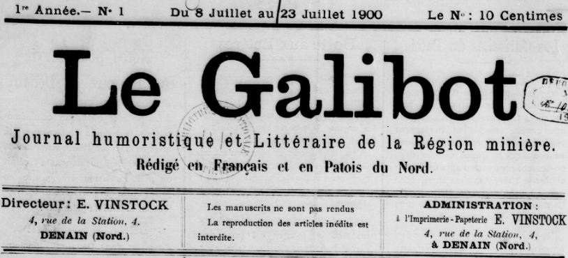 Photo (BnF / Gallica) de : Le Galibot. Denain, 1900-[1901?]. ISSN 2128-4431.