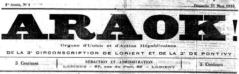 Photo (Morbihan. Archives départementales) de : Araok !. Lorient, 1910-1928. ISSN 2120-9367.