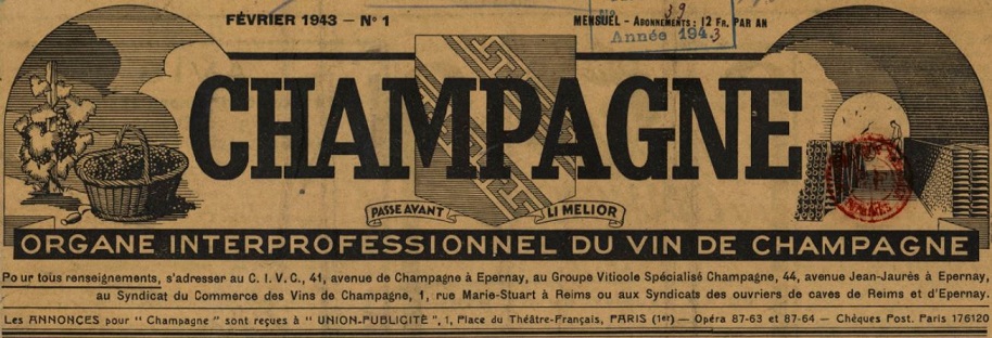 Photo (BnF / Gallica) de : Champagne. Reims, Épernay, 1943-1945. ISSN 2123-6259.