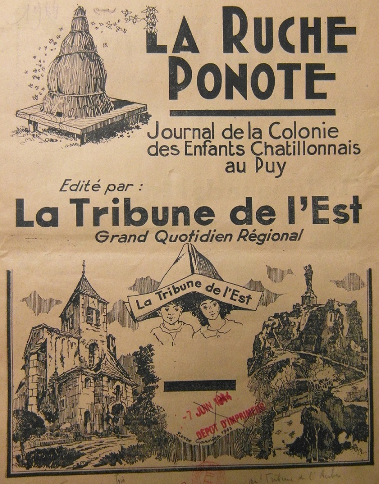 Photo (BnF / Gallica) de : La Ruche ponote. Troyes : Impr. Paton, [1944]. ISSN 2111-8086.