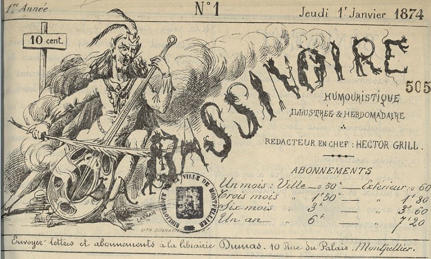 Photo (Montpellier. Bibliothèques municipales) de : La Bassinoire. Montpellier, 1874. ISSN 2121-8242.