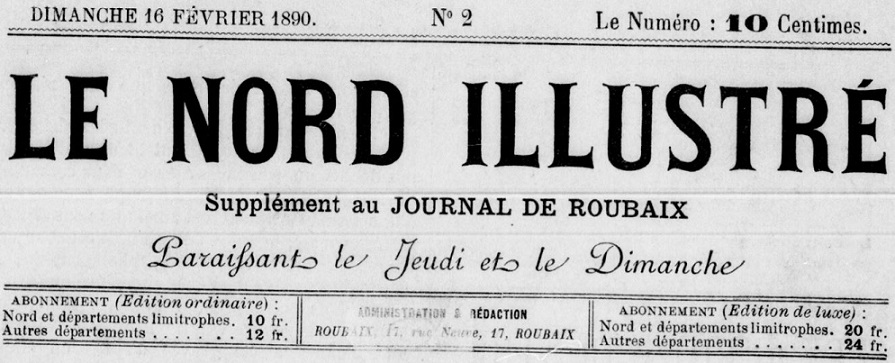 Photo (BnF / Gallica) de : Le Nord illustré. Roubaix, 1890-[1892 ?]. ISSN 2132-8994.