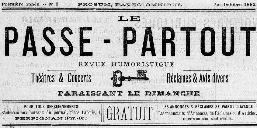 Photo (Médiathèque (Perpignan)) de : Le Passe-partout. Perpignan, 1882-1884. ISSN 2015-125X.