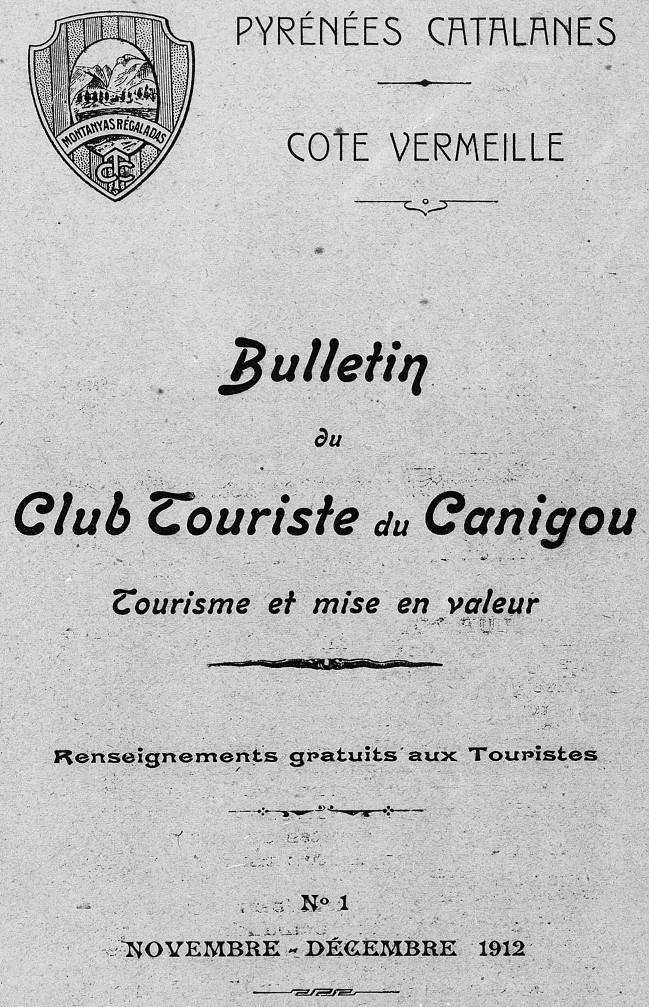 Photo (Médiathèque (Perpignan)) de : Bulletin du Club touriste du Canigou. Perpignan : Club touriste du Canigou, 1912-1914. ISSN 2431-0980.
