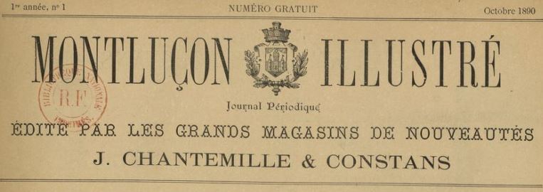 Photo (BnF / Gallica) de : Montluçon illustré. Montluçon, 1890. ISSN 2132-5693.