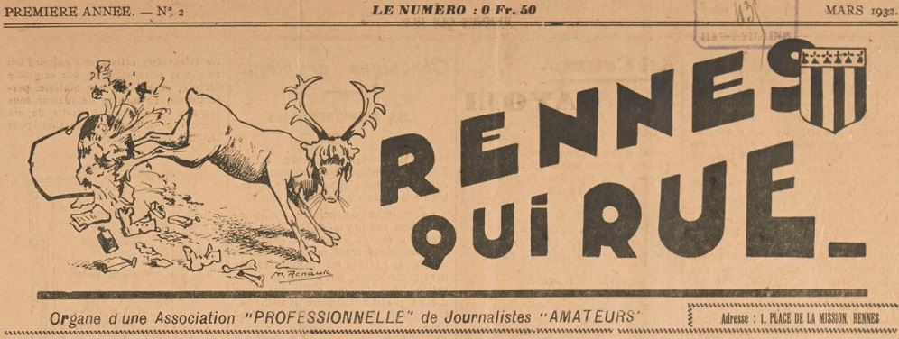 Photo (BnF / Gallica) de : Rennes qui rue. Rennes, 1932. ISSN 2136-1150.