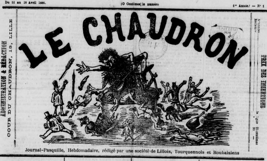 Photo (BnF / Gallica) de : Le Chaudron. Lille, 1886. ISSN 2123-6941.