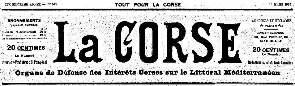 Photo (Archives de la Collectivité de Corse – Pumonti) de : La Corse. Marseille, 1905-[1936 ?]. ISSN 2124-5010.