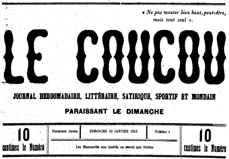 Photo (Archives de la Collectivité de Corse – Pumonti) de : Le Coucou. Bastia, 1913. ISSN 2124-5878.