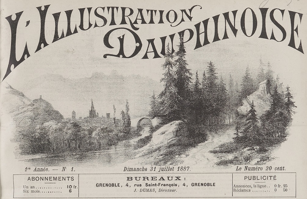 Photo (BnF / Gallica) de : L'Illustration dauphinoise. Grenoble, 1887-1888. ISSN 2678-8772.