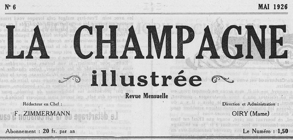 Photo (Bibliothèque de Reims) de : La Champagne illustrée. Oiry, 1926. ISSN 2123-6283.
