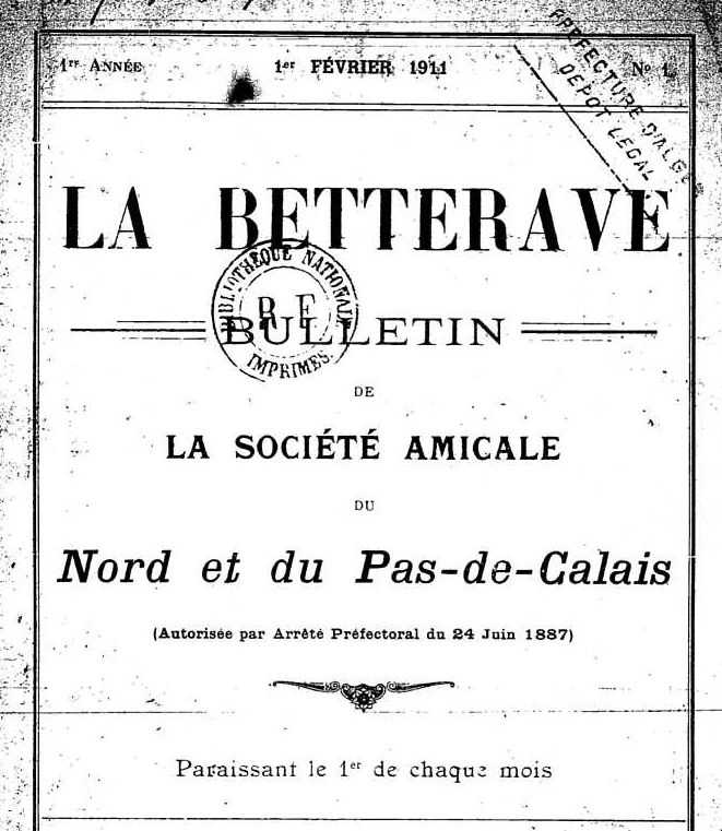 Photo (BnF / Gallica) de : La Betterave. Alger : Typographie Adolphe Jourdan, 1911-[1934 ?]. ISSN 2170-0230.