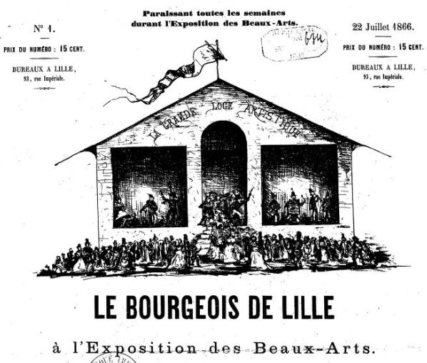 Photo (BnF / Gallica) de : Le Bourgeois de Lille à l'Exposition des Beaux-arts. Lille, 1866. ISSN 2122-2134.