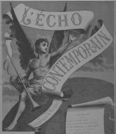 Photo (BnF / Gallica) de : L'Écho contemporain. Paris, [1889 ?-1893 ?]. ISSN 2126-0869.