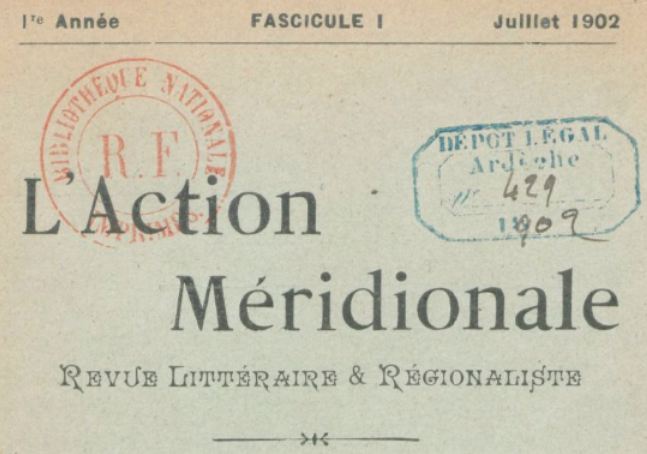 Photo (BnF / Gallica) de : L'Action méridionale. Montpellier, 1902-1905. ISSN 1958-4555.