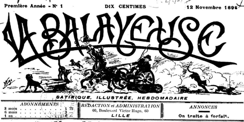 Photo (BnF / Gallica) de : La Balayeuse. Lille, 1898-[1898 ?]. ISSN 2121-7874.