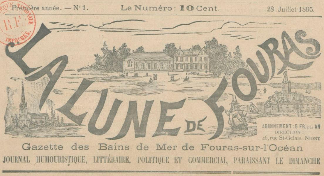 Photo (BnF / Gallica) de : La Lune de Fouras. Niort, 1895-1898. ISSN 2131-6171.