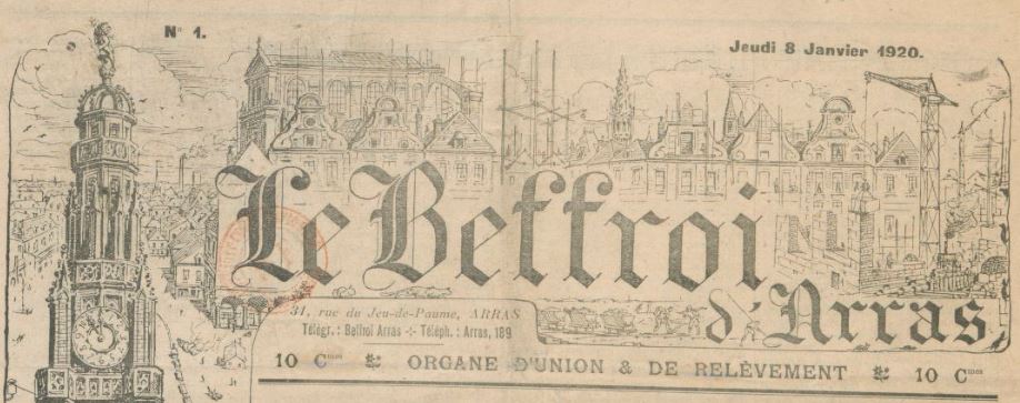 Photo (BnF / Gallica) de : Le Beffroi d'Arras. Arras, 1920-1925. ISSN 2121-9117.