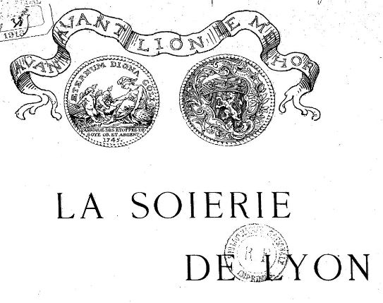 Photo (BnF / Gallica) de : La Soierie de Lyon. Lyon, 1918-1935. ISSN 1277-9865.