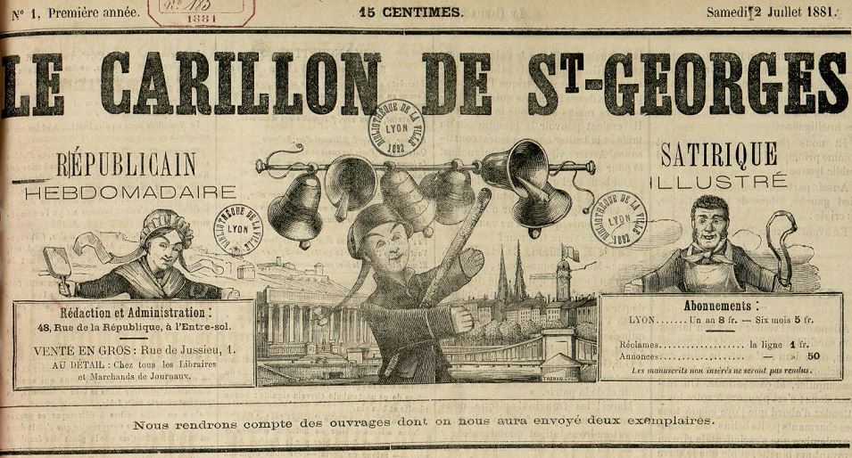 Photo (Bibliothèque municipale (Lyon)) de : Le Carillon de Saint-Georges. Lyon, 1881-[1882 ?]. ISSN 2123-4752.