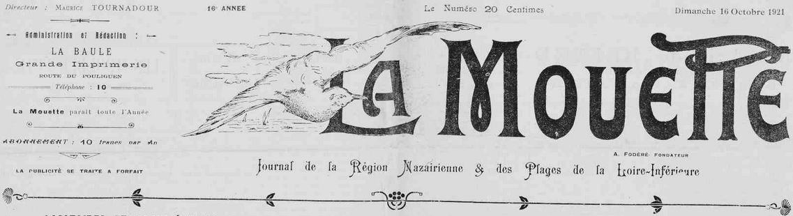 Photo (Loire-Atlantique. Archives départementales) de : La Mouette. Le Pouliguen, 1906-1942. ISSN 2132-6142.