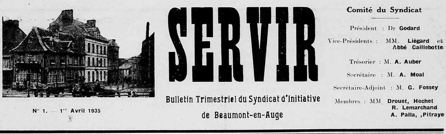 Photo (Calvados. Archives départementales) de : Servir. Dives-sur-Mer, 1935-[1936 ?]. ISSN 1963-9988.