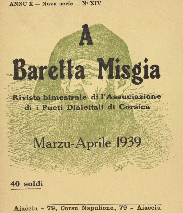 Photo (Musée de la Corse (Corte, Haute-Corse)) de : A Baretta misgia. Ajacciu, 1925-[1940 ?]. ISSN 2021-1686.