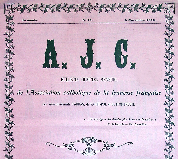 Photo (Société des amis de Panckoucke) de : AJC. Arras, 1905-1914. ISSN 2557-2490.