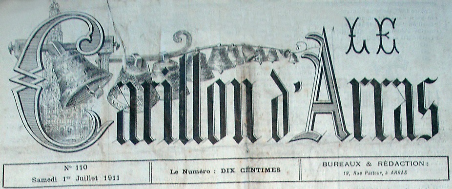 Photo (Société des amis de Panckoucke) de : Le Carillon d'Arras. Arras, 1884-1911. ISSN 2123-4663.