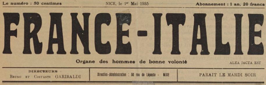 Photo (BnF / Gallica) de : France-Italie. Nice, 1935. ISSN 2128-3001.