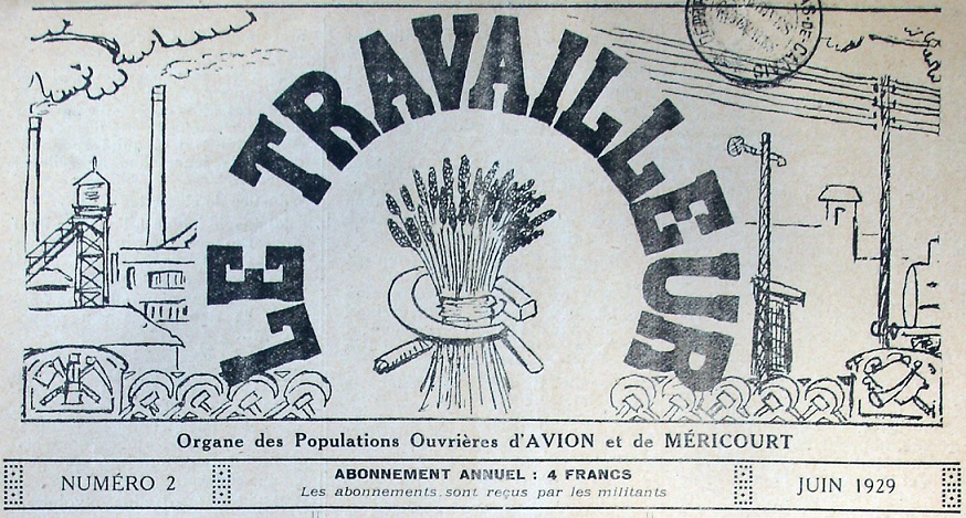 Photo (Société des amis de Panckoucke) de : Le Travailleur. Avion, [1929 ?]. ISSN 2138-8830.