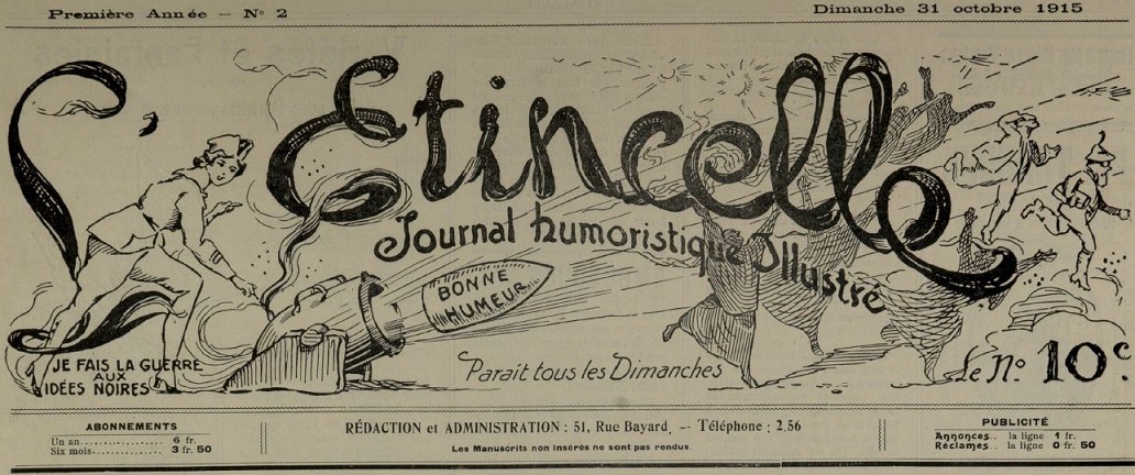 Photo (Bibliothèque de Toulouse) de : L'Étincelle. Toulouse, 1915-[1916 ?]. ISSN 2127-5033.