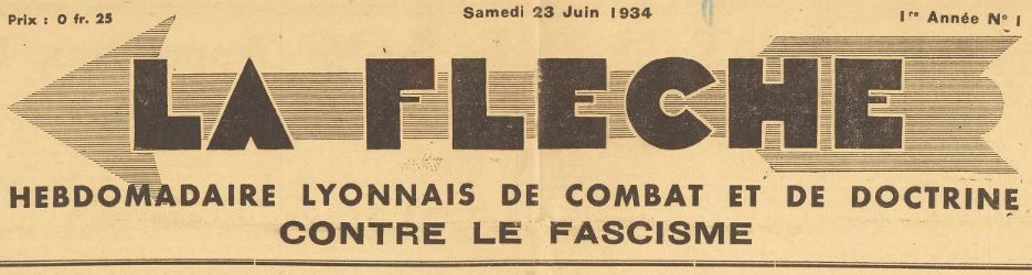 Photo (BnF / Gallica) de : La Flèche. Lyon, 1934-1935. ISSN 1155-6447.