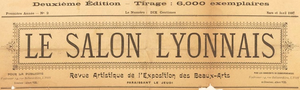 Photo (BnF / Gallica) de : Le Salon lyonnais. Lyon, 1897-[1898 ?]. ISSN 2137-7553.
