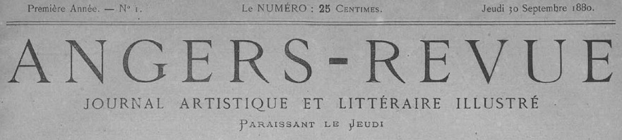Photo (Bibliothèque municipale (Angers)) de : Angers-revue. Angers, 1880-1887. ISSN 2120-733X.