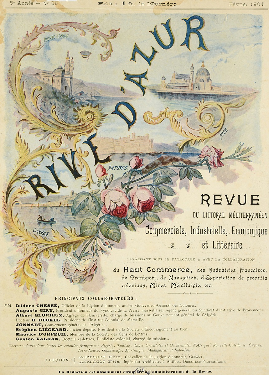 Photo (Bibliothèque municipale (Grasse, Alpes-Maritimes)) de : Rive d'azur. Antibes, 1898-[1904 ?]. ISSN 1963-8965.
