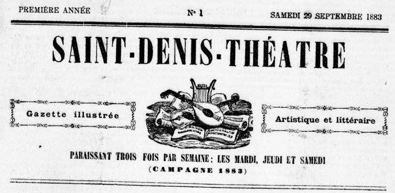 Photo (BnF / Gallica) de : Saint-Denis théâtre. Saint-Denis [La Réunion], 1883. ISSN 2429-0289.