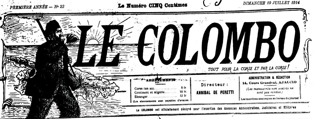 Photo (Archives de la Collectivité de Corse – Pumonti) de : Le Colombo. Ajaccio, 1914-1921. ISSN 2124-0515.
