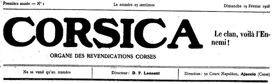 Photo (Archives de la Collectivité de Corse – Pumonti) de : Corsica. Ajaccio, 1928-[1933 ?]. ISSN 2124-538X.